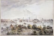 A View of Stockholm from Kungsholmen with the Royal Palace and Storkyrkan, Tyskakyrkan,…-Elias Martin-Giclee Print