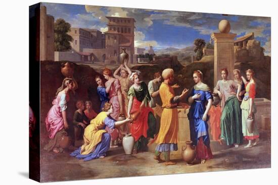 Eliezer and Rebecca, 1648-Nicolas Poussin-Stretched Canvas