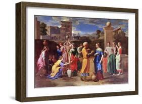 Eliezer and Rebecca, 1648-Nicolas Poussin-Framed Giclee Print