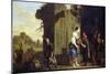 Eliezer and Rebecca at the Well, 1660-Salomon de Bray-Mounted Giclee Print