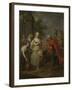 Eliezer and Rebecca at the Well-Balthasar Beschey-Framed Giclee Print