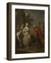 Eliezer and Rebecca at the Well-Balthasar Beschey-Framed Giclee Print