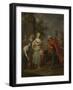 Eliezer and Rebecca at the Well-Balthasar Beschey-Framed Giclee Print