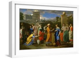 Eliezer and Rebecca-Nicolas Poussin-Framed Giclee Print