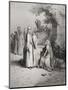 Eliezer and Rebekah, Genesis 24:15-21, Illustration from Dore's 'The Holy Bible', Engraved by…-Gustave Doré-Mounted Giclee Print