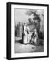 Eliezer and Rebekah / Rebecca, engraving by Doré - Bible-Gustave Dore-Framed Giclee Print