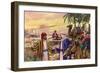 Eliezer Arriving at the Well-Pat Nicolle-Framed Giclee Print