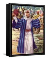 Eliezer Asking God's Guidance as to the Choice of Wife for Isaac-Pat Nicolle-Framed Stretched Canvas