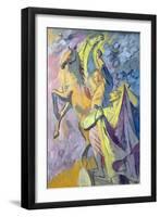 Elijah and Elisha, 1986-Hans Feibusch-Framed Giclee Print