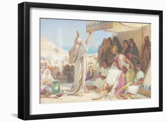 Elijah before King Ahab-John Absolon-Framed Premium Giclee Print