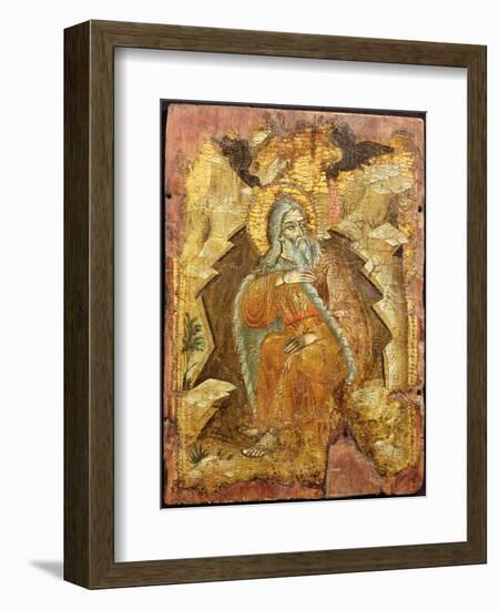 Elijah by the Brook Cherith, Macedonian, C.1700-null-Framed Giclee Print