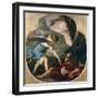 Elijah Fed by an Angel-Laurent de La Hyre-Framed Giclee Print