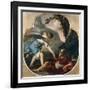 Elijah Fed by an Angel-Laurent de La Hyre-Framed Giclee Print