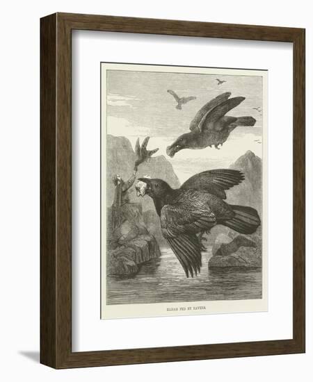 Elijah Fed by Ravens-null-Framed Giclee Print