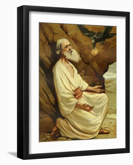 Elijah fed by ravens-Philip Richard Morris-Framed Giclee Print