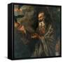 Elijah Fed By The Ravens-Jusepe de Ribera-Framed Stretched Canvas