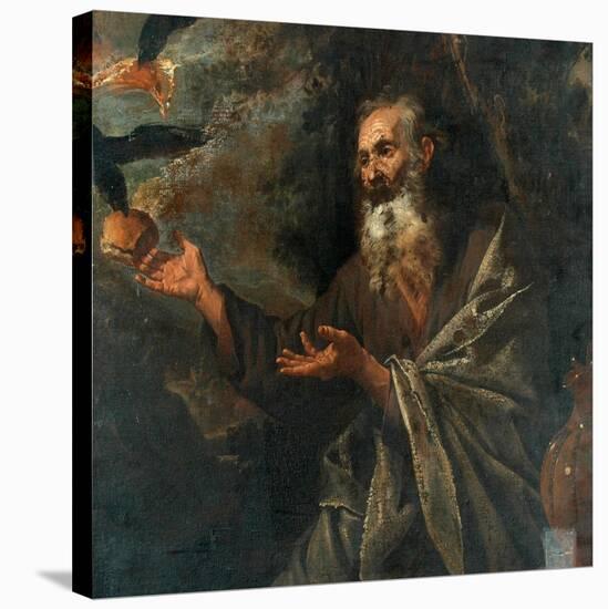 Elijah Fed By The Ravens-Jusepe de Ribera-Stretched Canvas