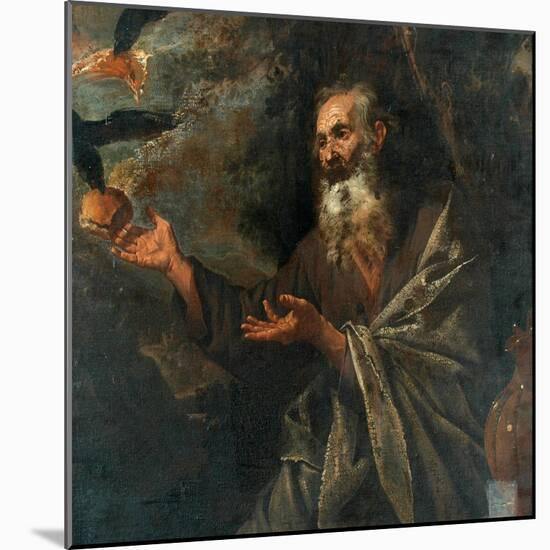 Elijah Fed By The Ravens-Jusepe de Ribera-Mounted Giclee Print