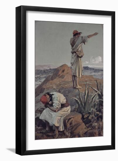 Elijah from Mount Carmel Sees a Cloud Afar Off-James Jacques Joseph Tissot-Framed Giclee Print