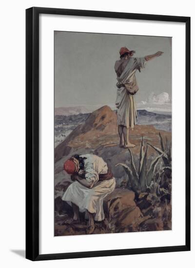 Elijah from Mount Carmel Sees a Cloud Afar Off-James Jacques Joseph Tissot-Framed Giclee Print