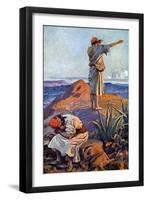 Elijah from Mount Carmel sees a cloud - Bible-James Jacques Joseph Tissot-Framed Giclee Print