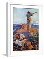 Elijah from Mount Carmel sees a cloud - Bible-James Jacques Joseph Tissot-Framed Giclee Print