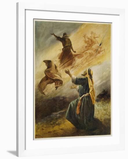 Elijah Goes to Heaven-null-Framed Art Print