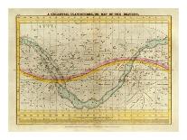 Celestial Planisphere, or Map of the Heavens, c.1835-Elijah H^ Burritt-Art Print