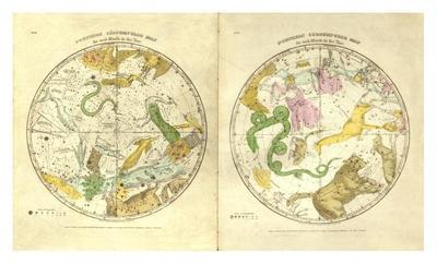 Circumpolar Map for each Month of the Year, c.1835