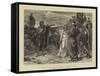 Elijah Meeting Ahab and Jezebel in Naboth's Vineyard-Frank Dicksee-Framed Stretched Canvas