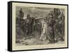 Elijah Meeting Ahab and Jezebel in Naboth's Vineyard-Frank Dicksee-Framed Stretched Canvas