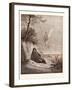 Elijah Nourished by an Angel-Gustave Dore-Framed Giclee Print