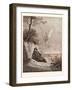 Elijah Nourished by an Angel-Gustave Dore-Framed Giclee Print