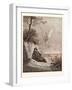 Elijah Nourished by an Angel-Gustave Dore-Framed Giclee Print