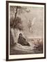 Elijah Nourished by an Angel-Gustave Dore-Framed Giclee Print