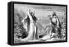 Elijah, Old Testament Prophet. Denouncing Ahab, Idolatrous King of Israel, in Naboth's Vineyard-null-Framed Stretched Canvas
