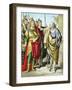 Elijah, Old Testament Prophet, Rebuking Ahab, Mid 19th Century-null-Framed Giclee Print