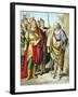 Elijah, Old Testament Prophet, Rebuking Ahab, Mid 19th Century-null-Framed Giclee Print