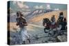 Elijah Runs Before the Chariot of Ahab-James Tissot-Stretched Canvas