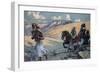 Elijah Runs Before the Chariot of Ahab-James Tissot-Framed Giclee Print