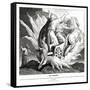 Elijah's ascension, 2 Kings-Julius Schnorr von Carolsfeld-Framed Stretched Canvas