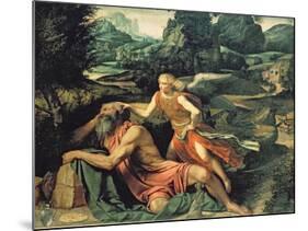 Elijah Visited by an Angel, c.1534-Alessandro Bonvicino Moretto-Mounted Giclee Print