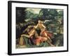 Elijah Visited by an Angel, c.1534-Alessandro Bonvicino Moretto-Framed Giclee Print