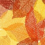 Dry Autumn Leaves Template. EPS 8 Vector File Included-Eliks-Art Print