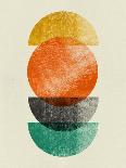 Half Moons and Tangerine Circle II-Eline Isaksen-Art Print