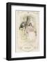 Elinor and Robert Sit Under a Tree-C.e. Brock-Framed Photographic Print