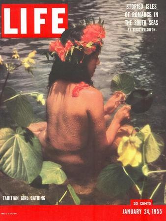 Tahitian Girl Bathing, January 24, 1955