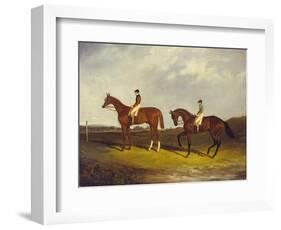 Elis' with J. Day Up, and 'Bay Middleton' with J. Robinson Up-David of York Dalby-Framed Giclee Print