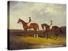 Elis' with J. Day Up: Winner of the St. Ledger, 1836 and 'Bay Middleton' with J. Robinson Up: the…-David Dalby of York-Stretched Canvas