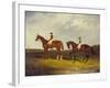 Elis' with J. Day Up: Winner of the St. Ledger, 1836 and 'Bay Middleton' with J. Robinson Up: the…-David Dalby of York-Framed Giclee Print